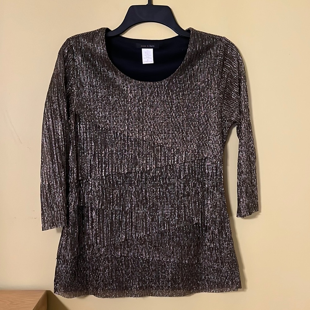 Jennie and Marlis Never worn stunning black and gold shimmer